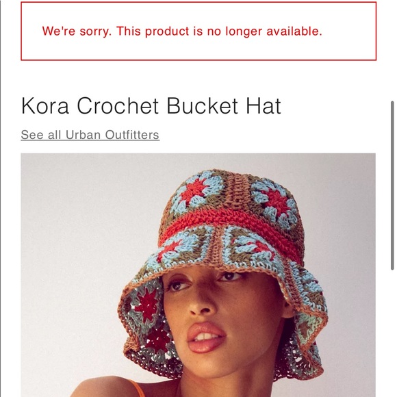 🎉HP🎉Urban Outfitters Kora Crochet Bucket Hat - Picture 3 of 8